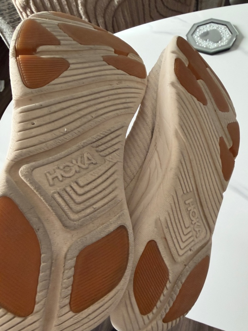 Hoka Women's Running Shoes in Cream and Blush size 8.5 - Picture 12 of 12